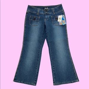y2k capri jeans by angels size 7 deadstock